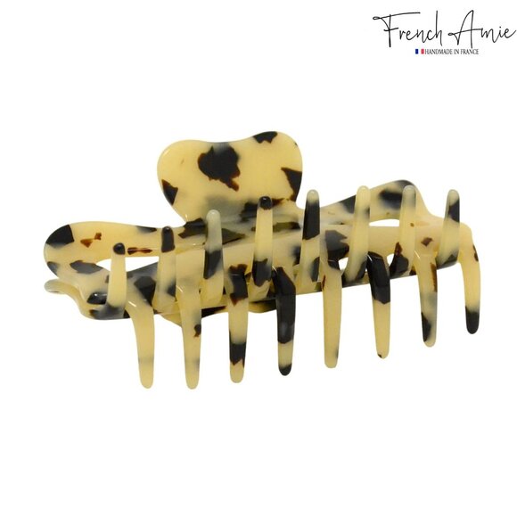 Hair Claw French Handcrafted Cellulose Acetate 3.5-Inch No Slip Grip Womens - Picture 3 of 9